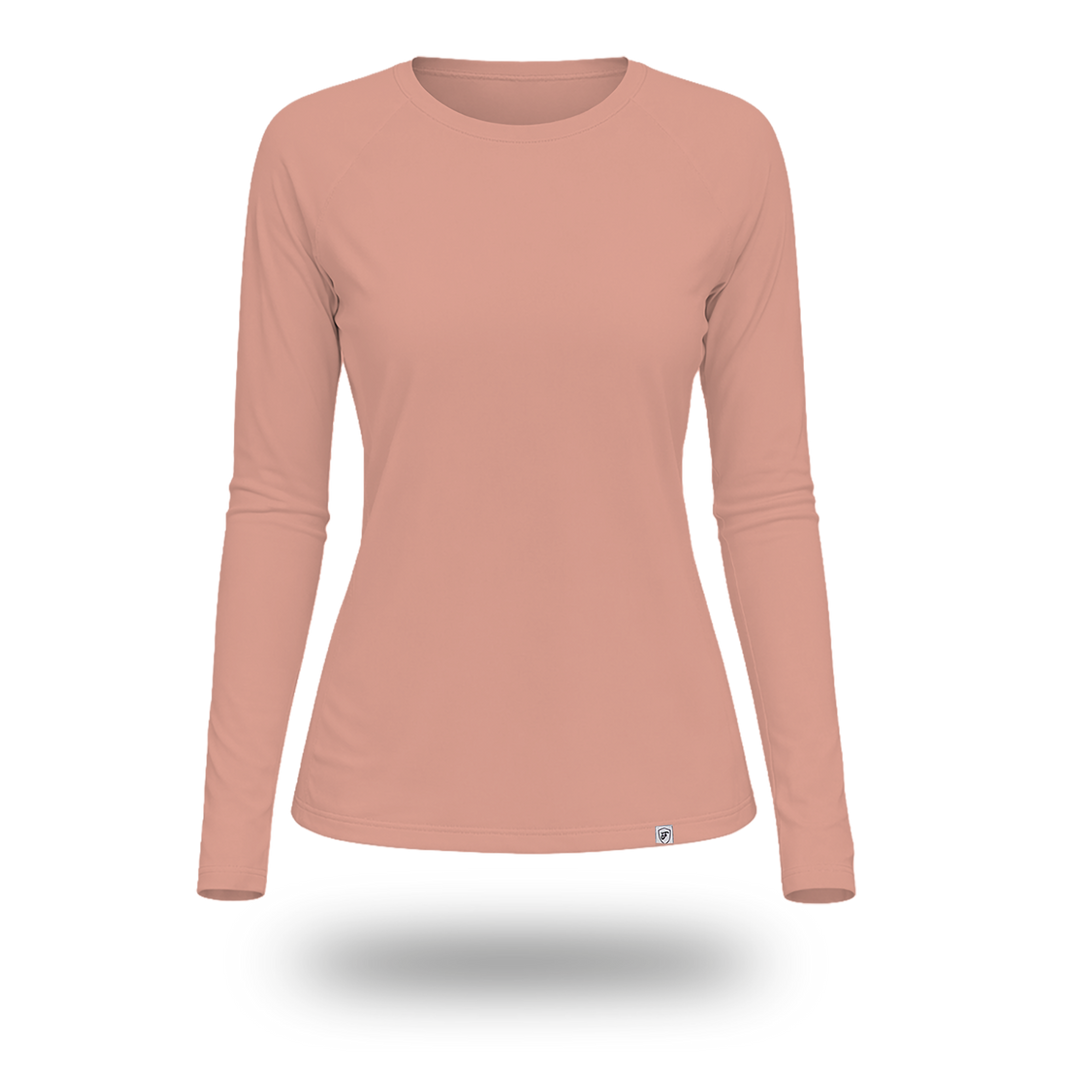 Pink long-sleeve UV shirt 