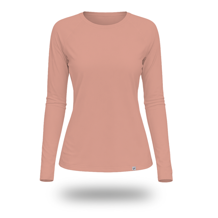 Pink long-sleeve UV shirt 