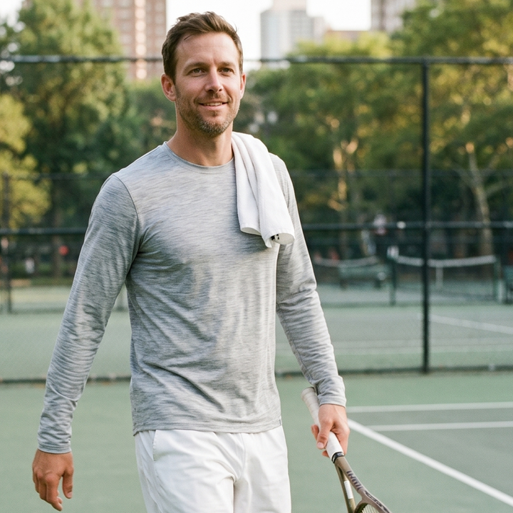 UV Crew - Men's – Heather Grey