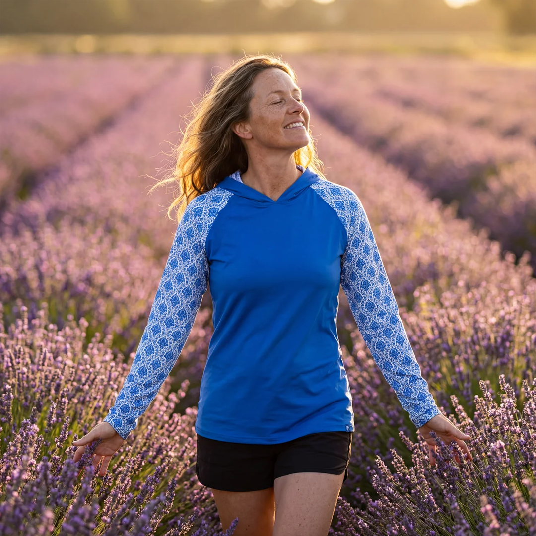 The Sun Duo - UV Sun Hoodie , Sun Hat - 15% Off