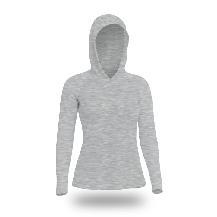 Women's UV Protection Sun Hoodie - Heather Grey