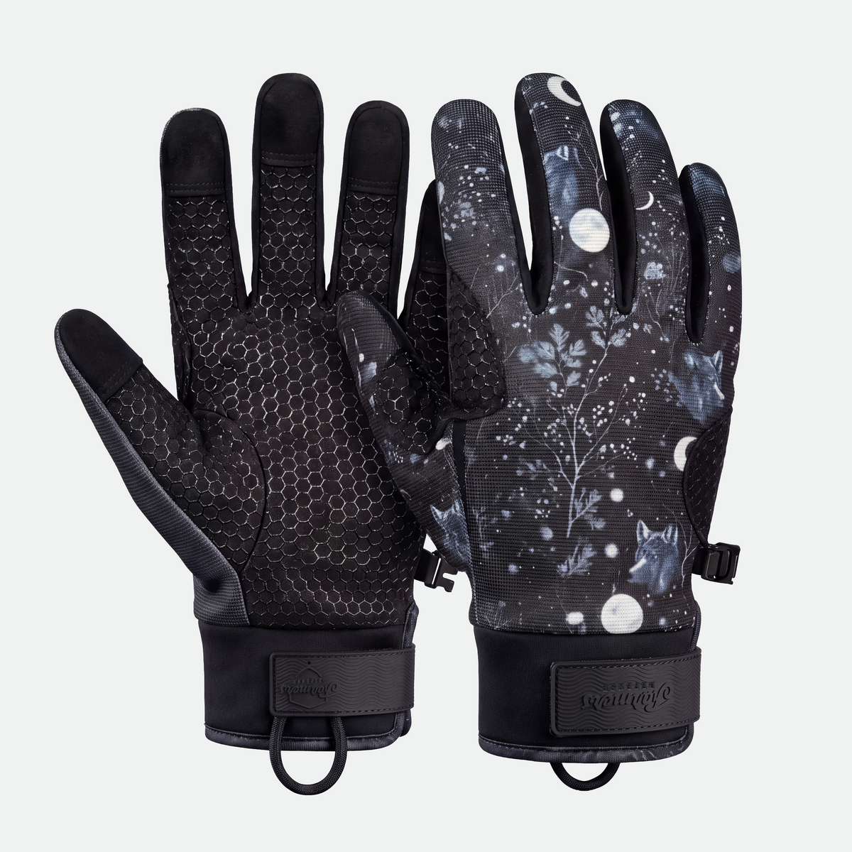 Insulated Winter Gloves - Women's - Midnight Wolves