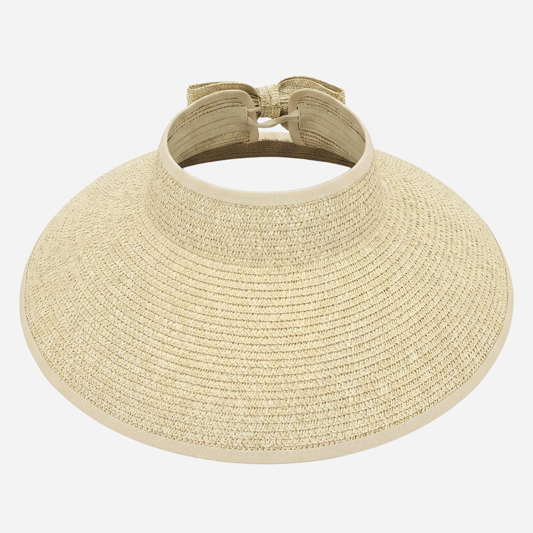 Roll-Up Straw Visor- Natural