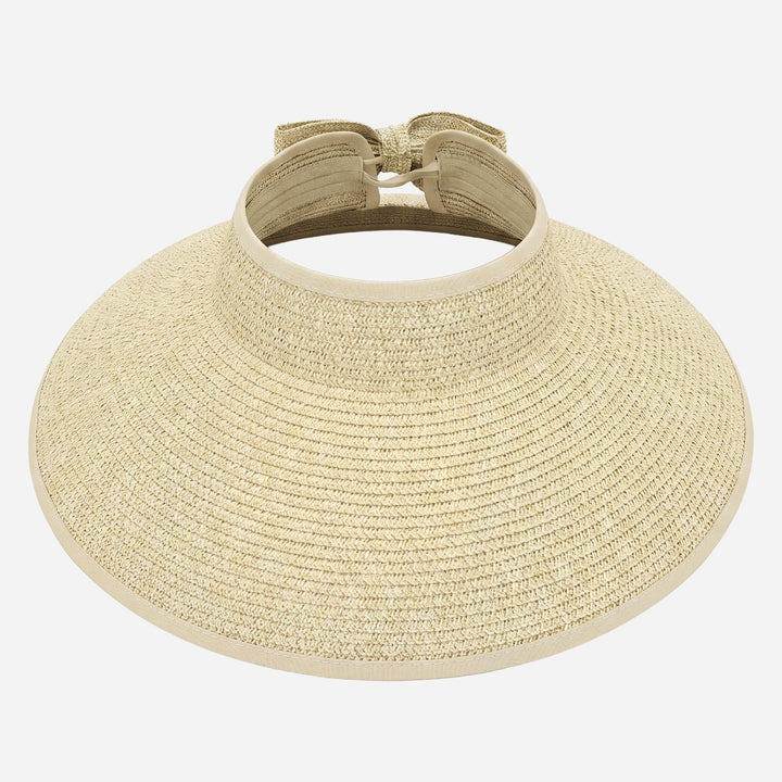 Roll-Up Straw Visor- Natural