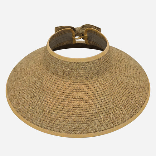 Roll-Up Straw Visor- Dark Mix