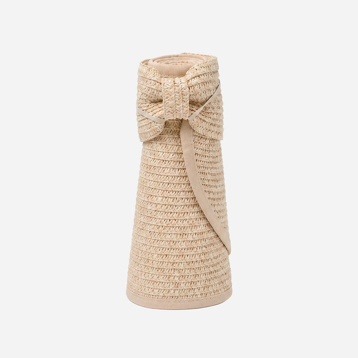 Roll-Up Straw Visor- Camel