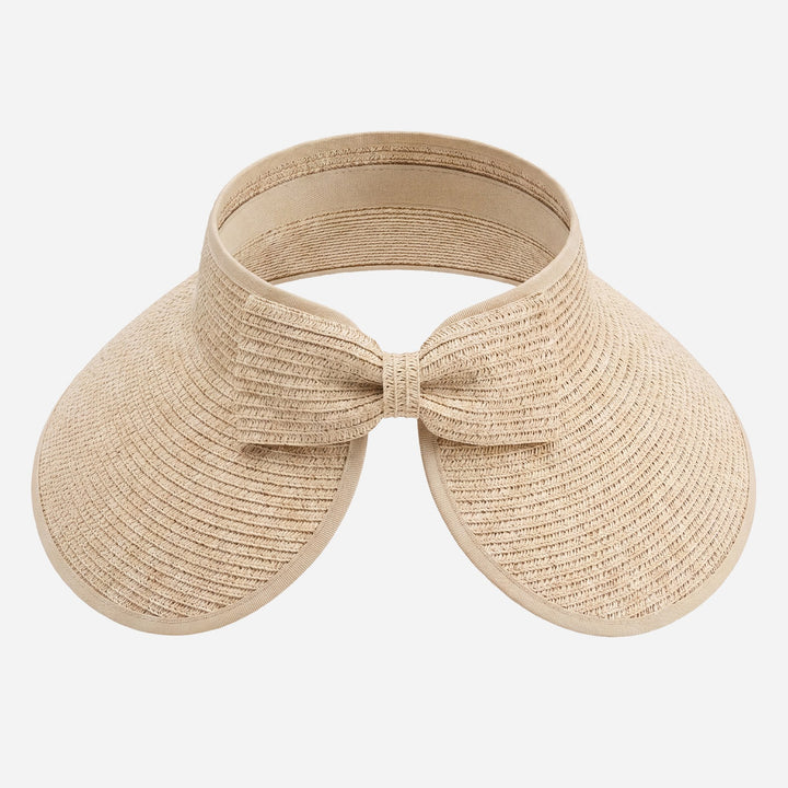 Roll-Up Straw Visor- Camel
