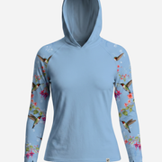 UV Sun Hoodie - Women's - Hummingbird Blossom