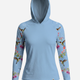 UV Sun Hoodie - Women's - Hummingbird Blossom