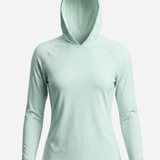 Women's UV Protection Sun Hoodie - Light Cyan