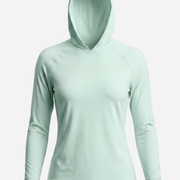Women's UV Protection Sun Hoodie - Light Cyan