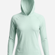 Women's UV Protection Sun Hoodie - Light Cyan