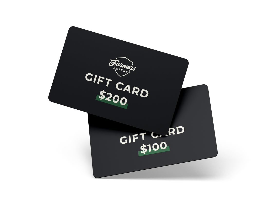 Farmers Defense Gift Card  ($27-$200)