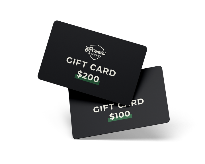 Farmers Defense Gift Card  ($27-$200)